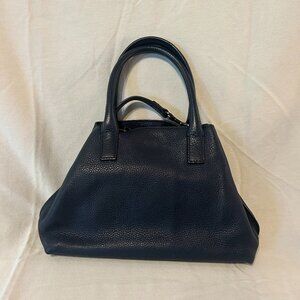 Akris Navy Leather Handbag